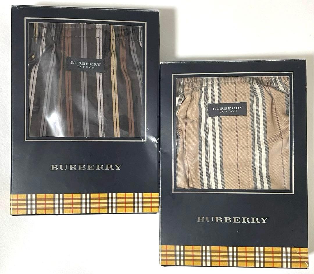 新品★バーバリー★トランクス★２枚 BURBERRY - BURBERRRY バーバリー トランクス Mサイズの通販 by