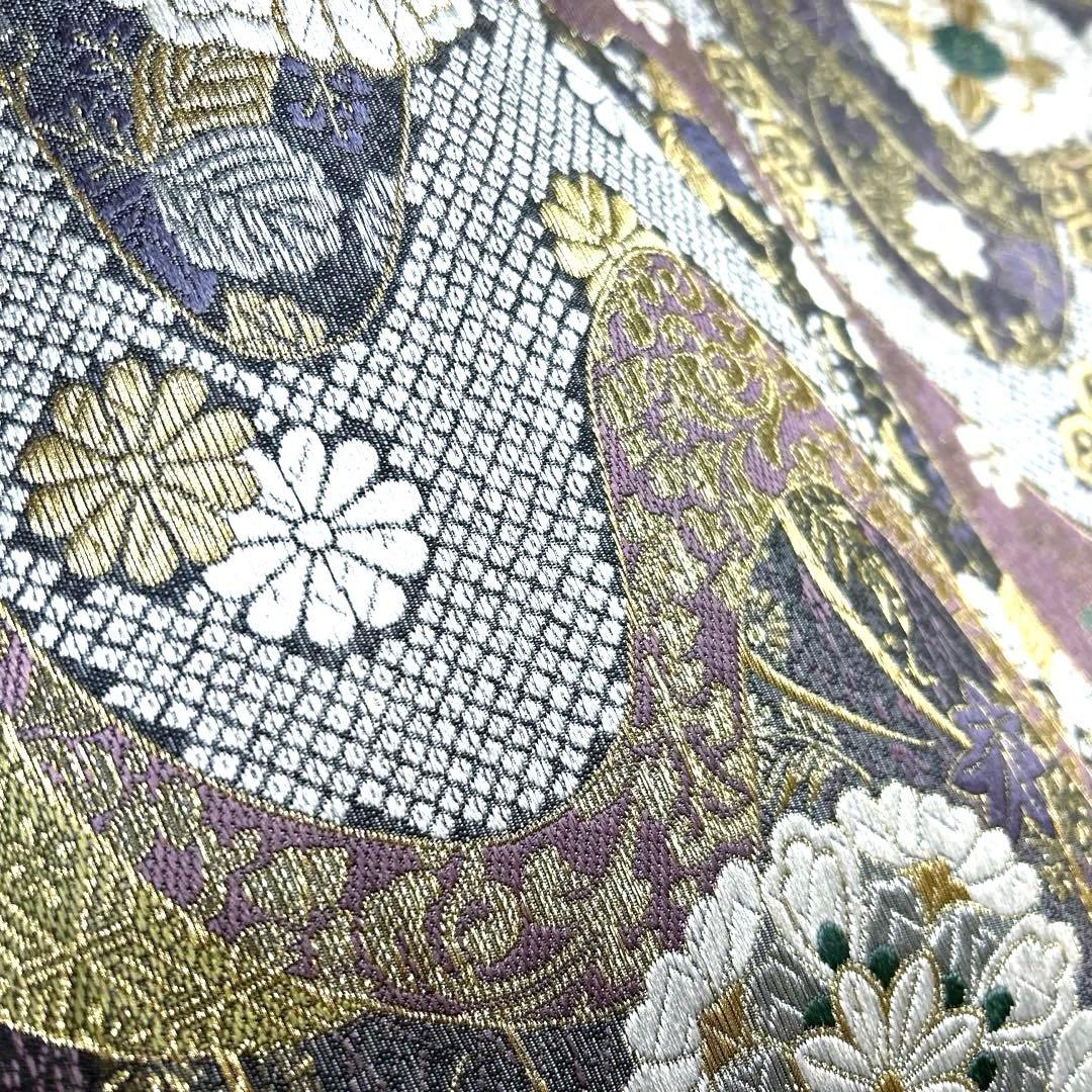 正絹 袋帯 【花紋 吉祥模様】 - メルカリ