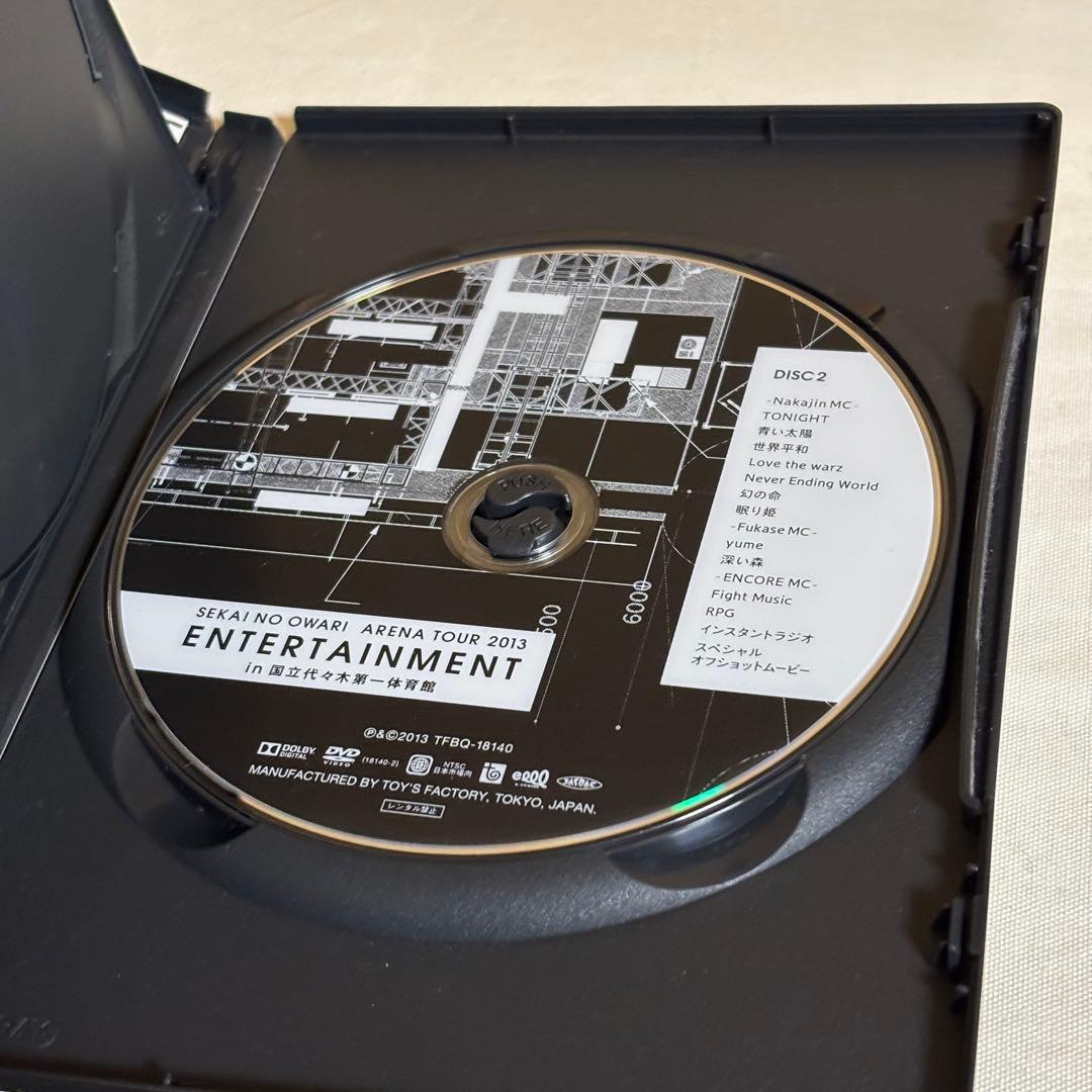 美品】SEKAI NO OWARI DVD 2本セット - メルカリ