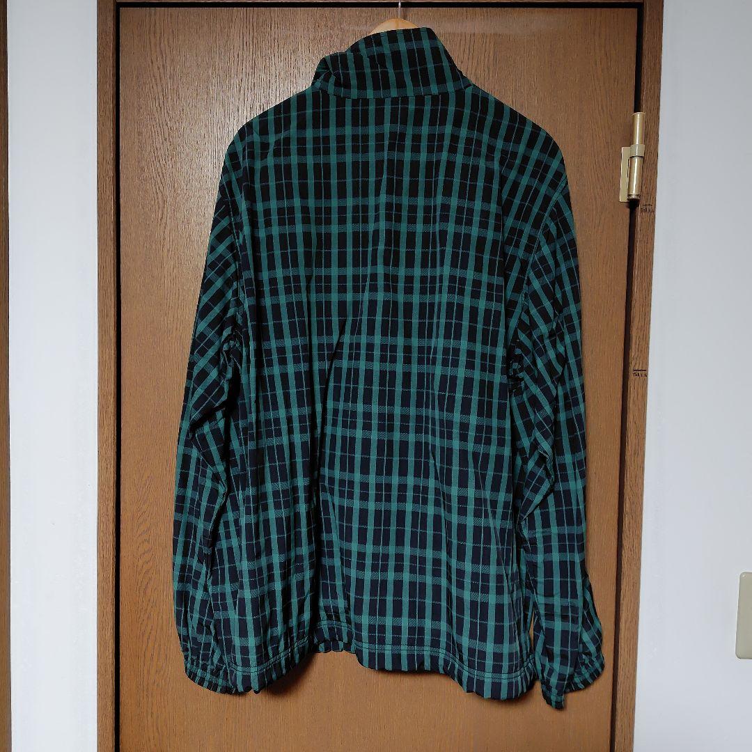 Supreme グリーン・ブラックチェック ナイロンジャケット - メルカリ