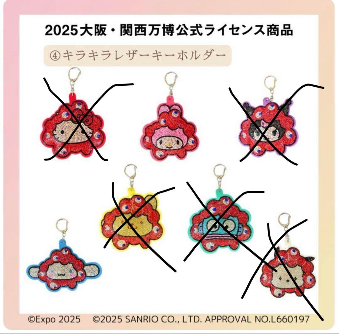 関西万博 サンリオ ミャクミャク なりきり キラキラ レザー