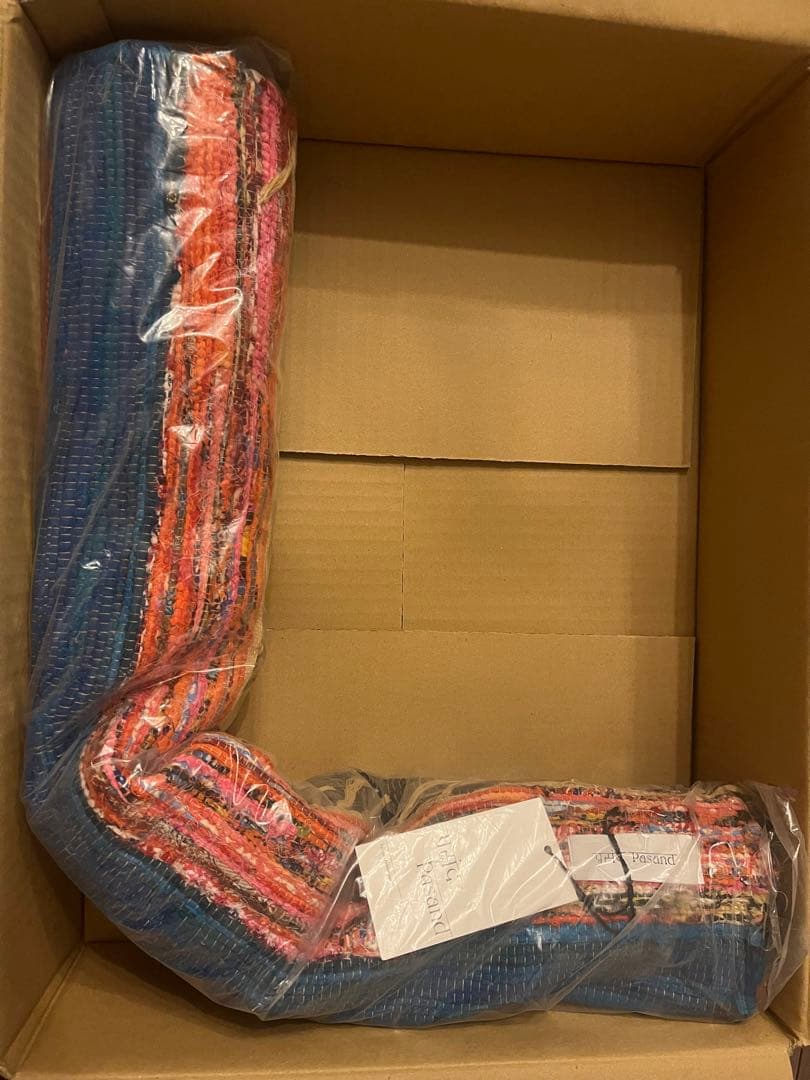 お値下げ】ヌキテパ 【新品】ハンドメイド コットン ラグ70cm×120cm