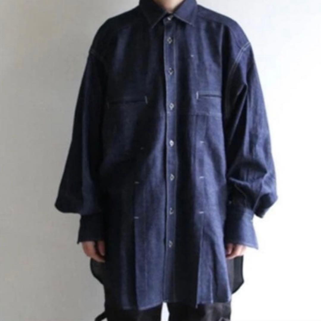 【p.p.pean】ジュンミカミ オーバーサイズ　デニムシャツ 日本製
