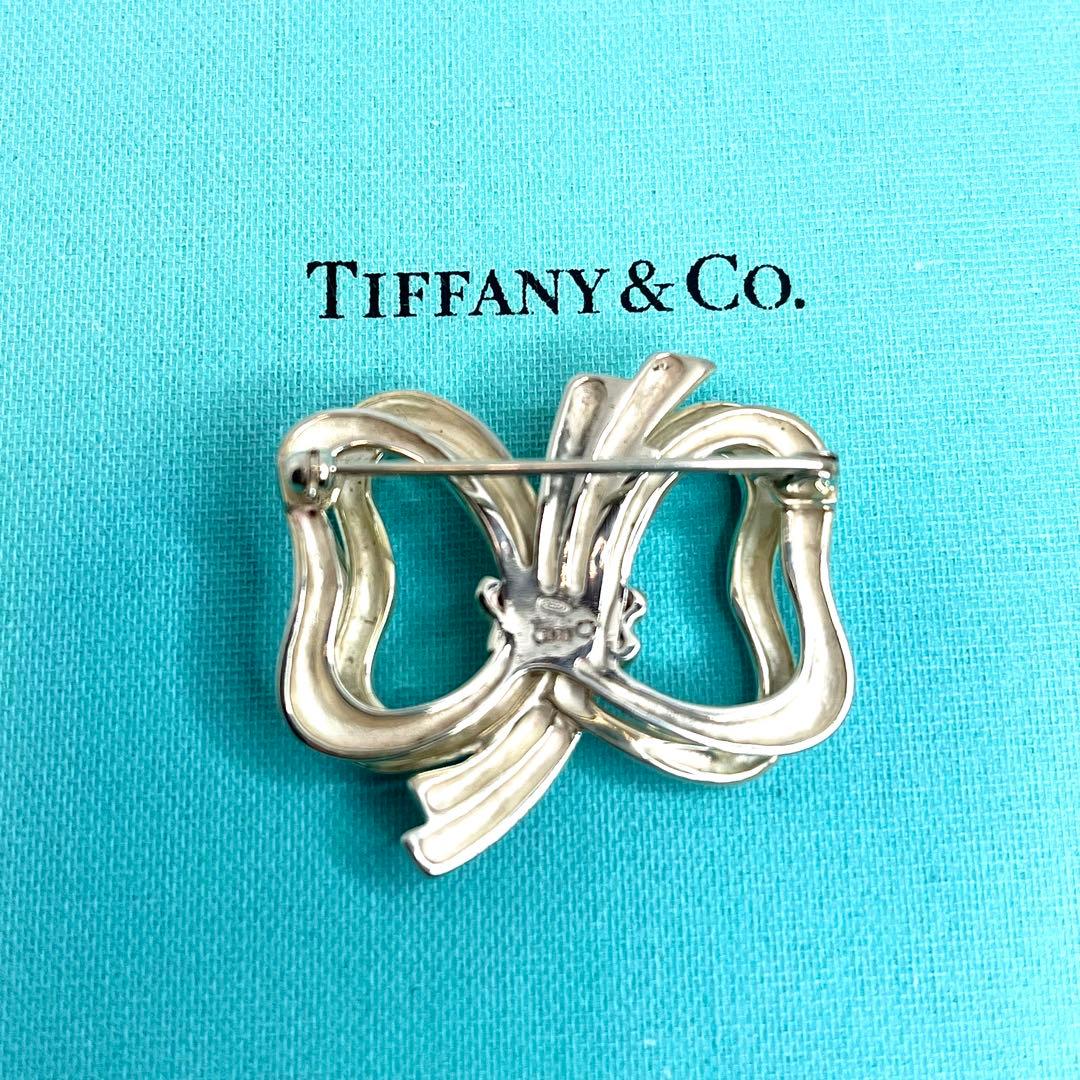 ティファニー リボン ダブルリボン 蝶 ブローチ シルバー 925 希少