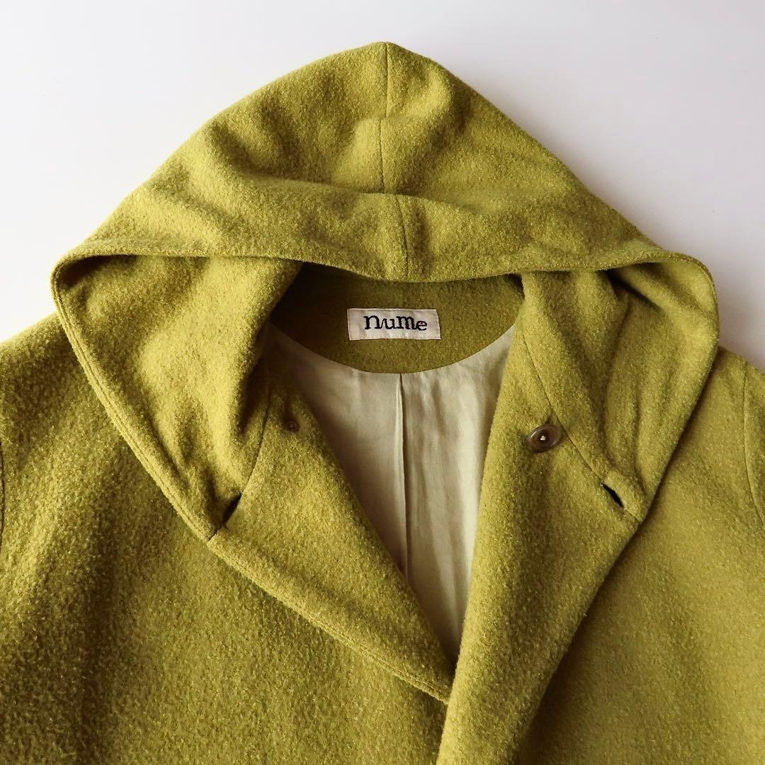 nume ヌメ 起毛ソフトウールフードコート 3 パラスパレス購入 - メルカリ