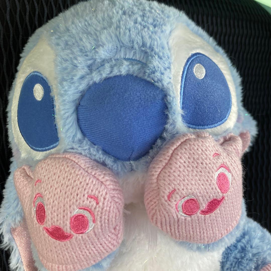 スティッチ ぬいぐるみ ピンク×ブルー Winter Shiny Color - メルカリ