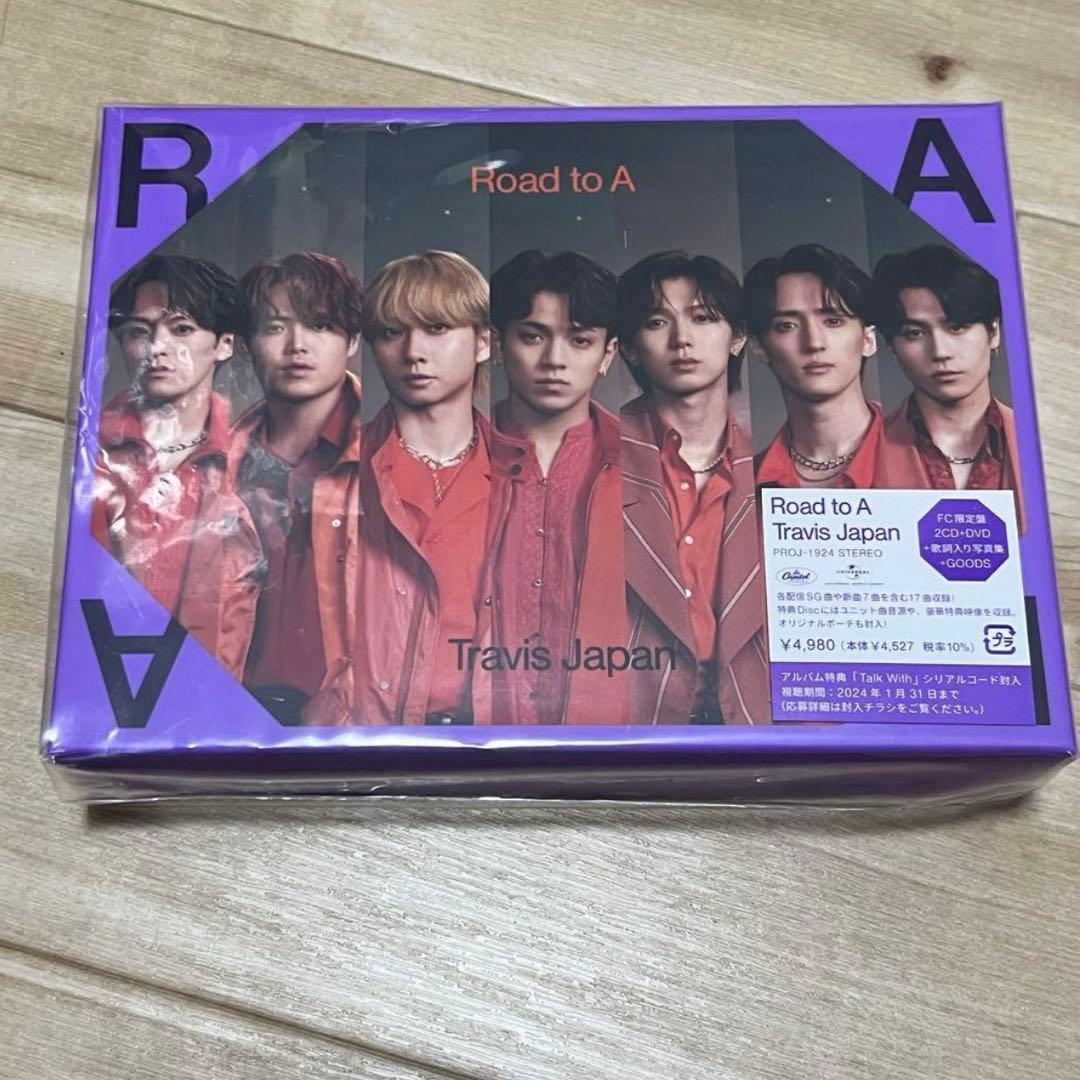 新品未開封Travis Japan Road to A FC限定盤Blu-ray Travis Japan 「Road to A」 FC限定盤 2CD+DVD/Blu-ray