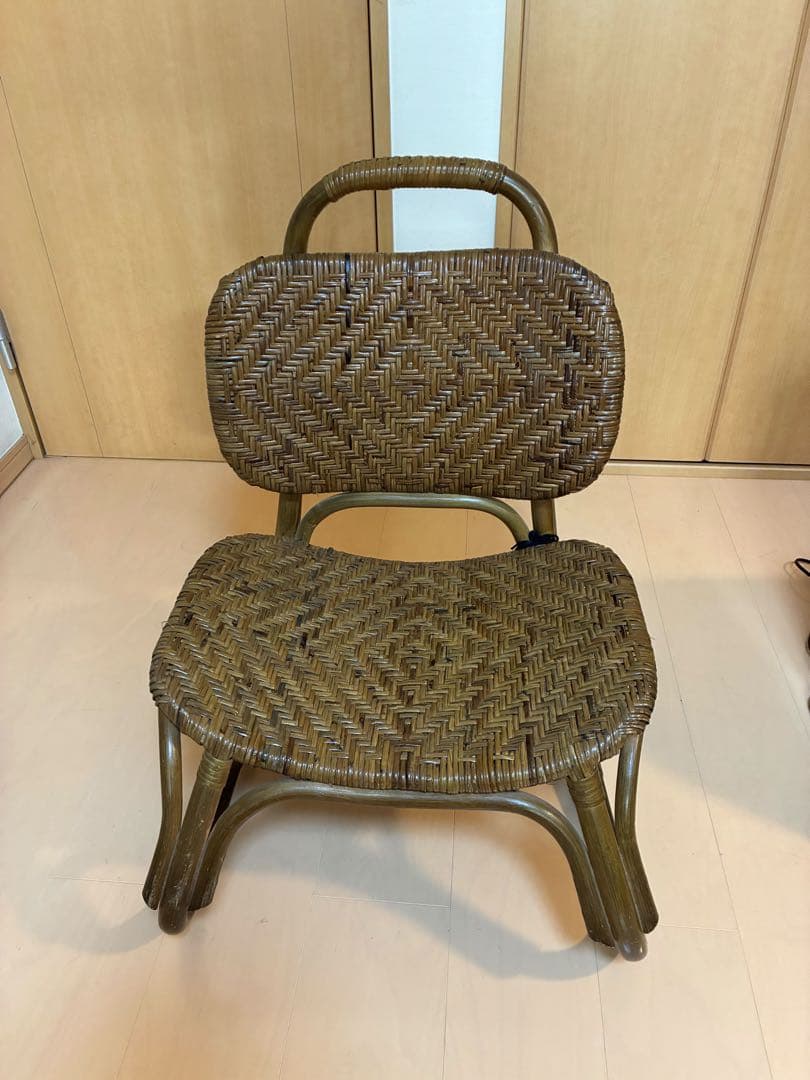 ラタン製座椅子 ブラウン 楽天市場】【新商品】あぐら座椅子 座椅子 ラタンチェア ローチェア