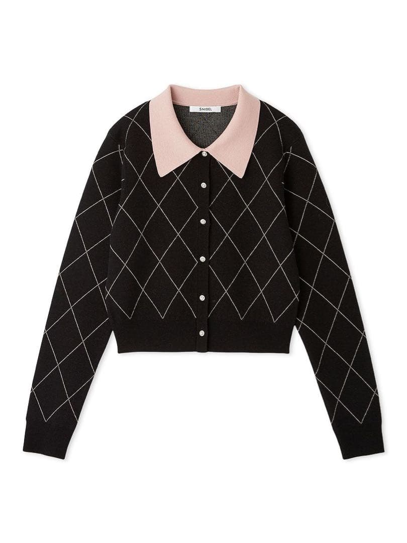 snidel USAGI ONLINE限定 アーガイルチェックカーディガン - メルカリ