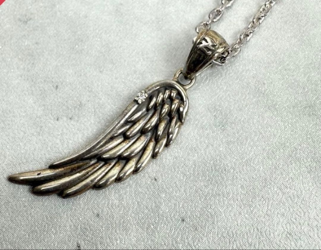 矢沢永吉翼デザイン シルバーネックレス - メルカリ