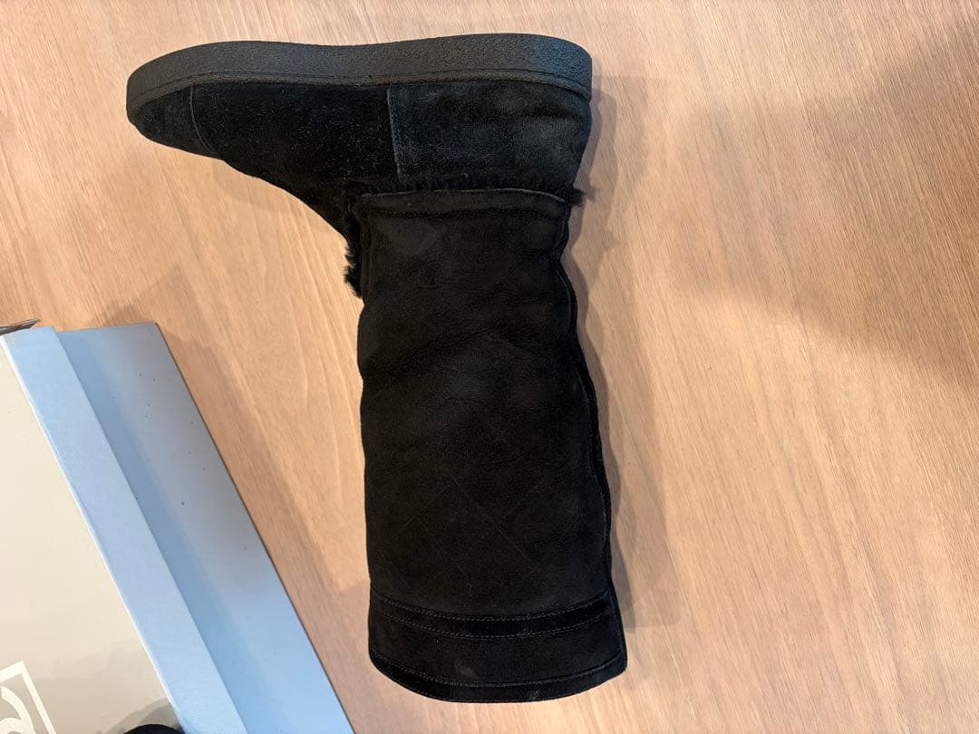 お専用になります✨シャネル 黒 キルティング ムートンブーツ39サイズ