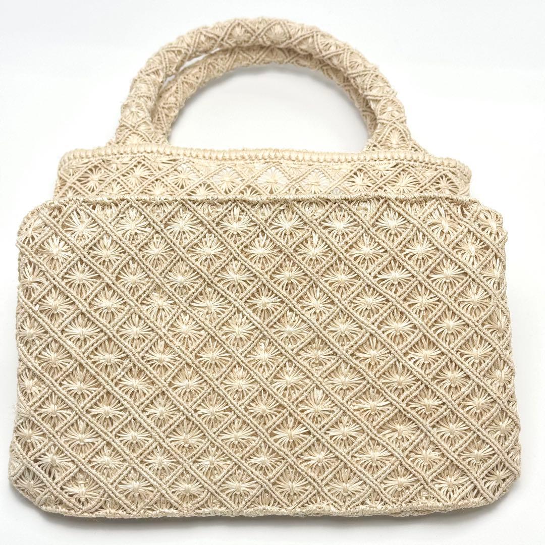 アバカ 籠バック M+abaca 花繋ぎ 夏単衣 6598 - メルカリ