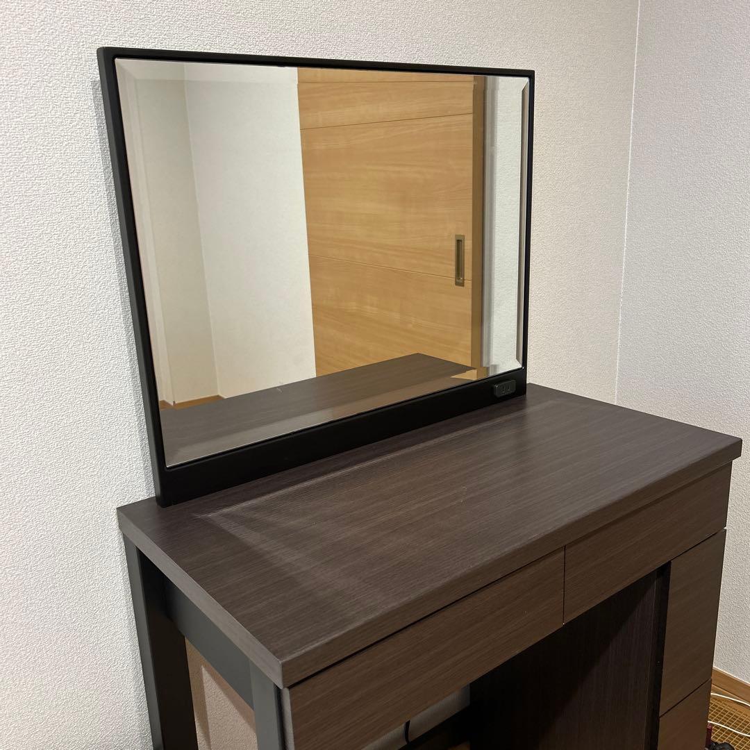 値下げしました❗️ニトリ 一面鏡ドレッサー（ウイン80） - メルカリ