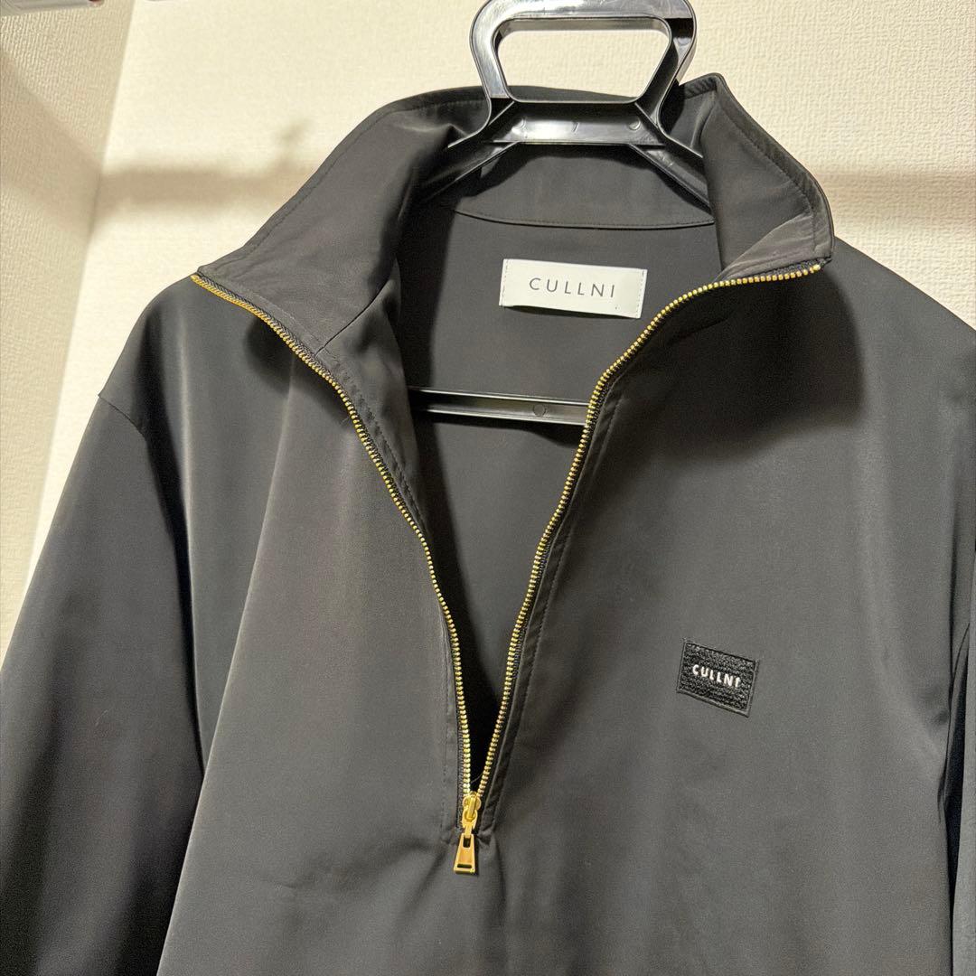 CULLNI ハーフジップ ナイロンジャケット ブラック SIZE 2