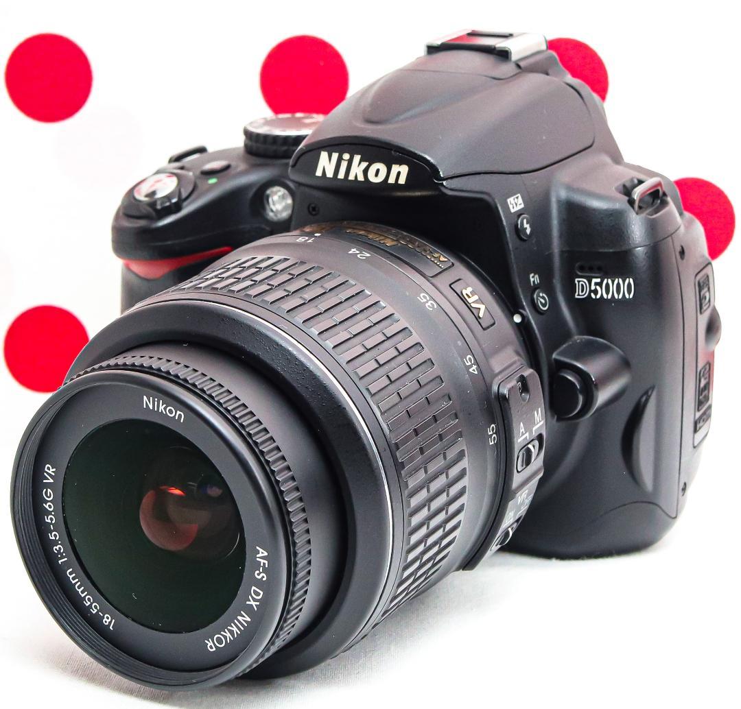 ニコン Nikon D5000❤スマホ転送OK❤動画撮影・自撮り可❤手振れ補正