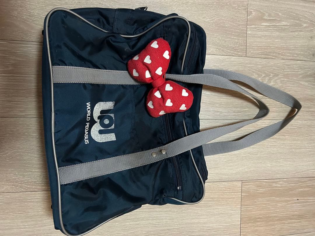 ワッペ ワールドペガサス 紺 ショルダースクバセット(リボン付き