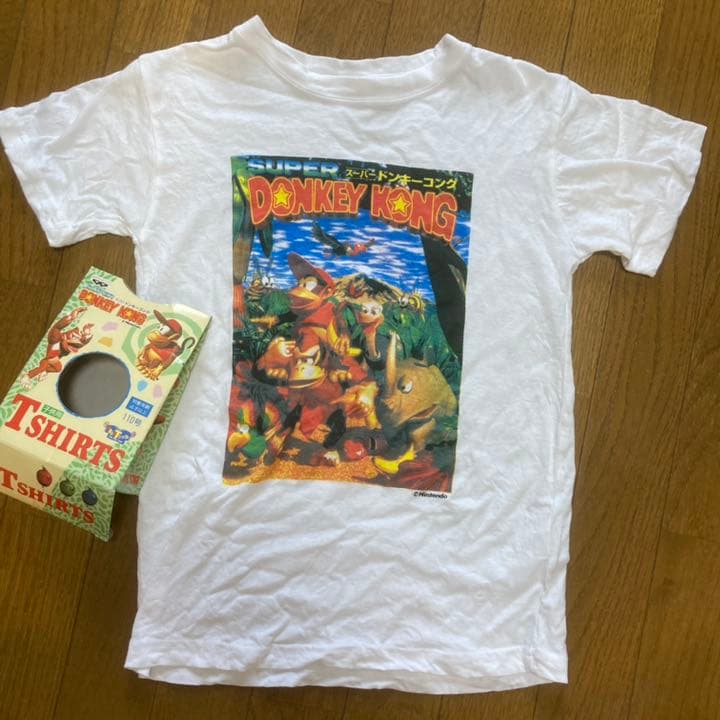 当時物 希少 スーパードンキーコング Tシャツ キッズサイズ 任天堂