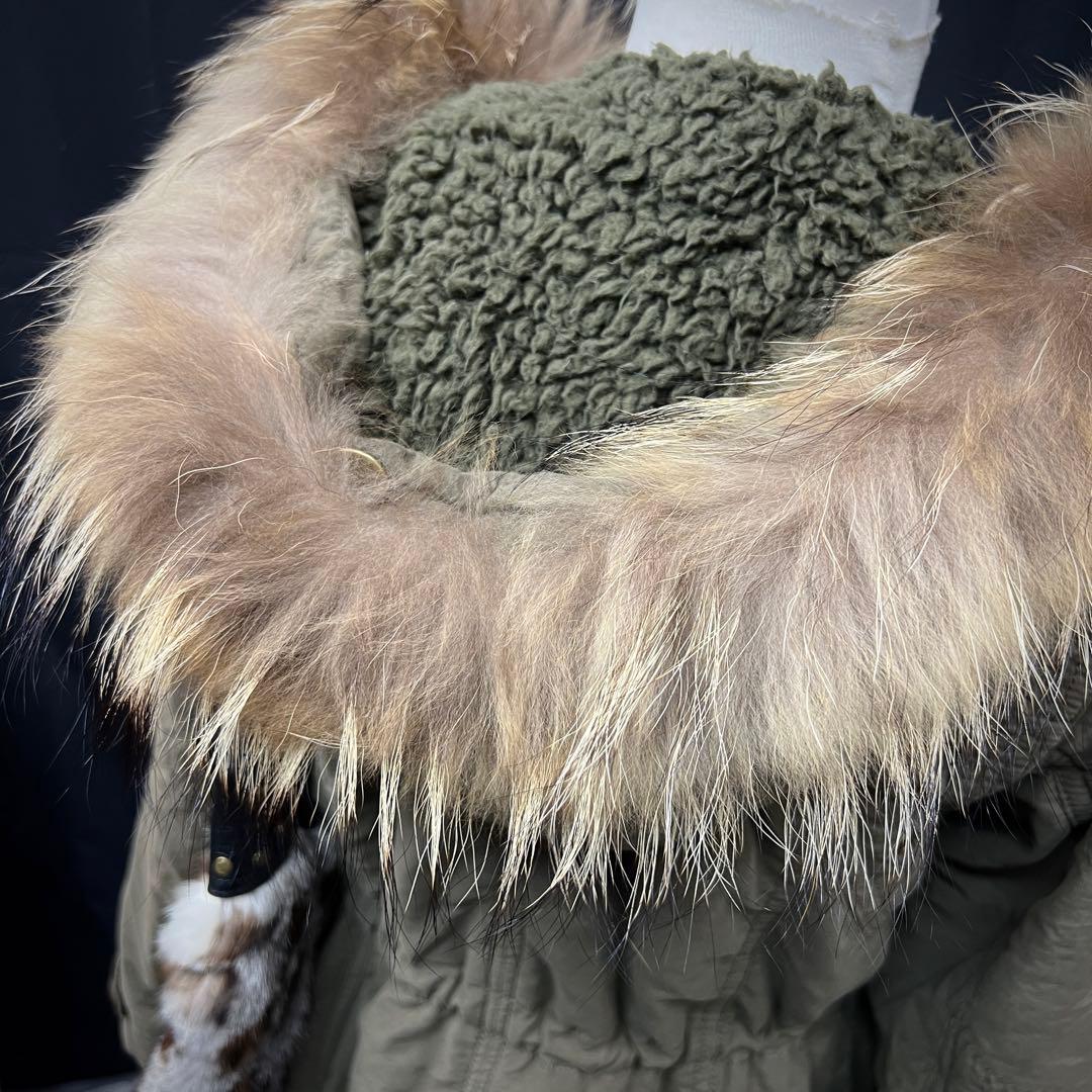 平成ギャル y2k グランジ ファー付き モッズコート ギミック リアル