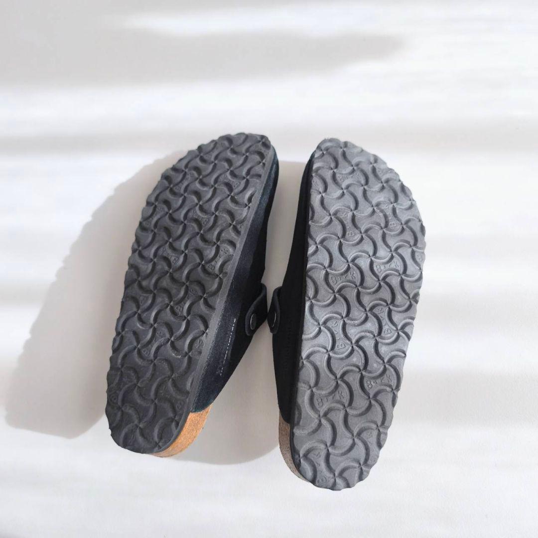 美品　ビルケンシュトック　ボストン　ブラック　38 24.5cm