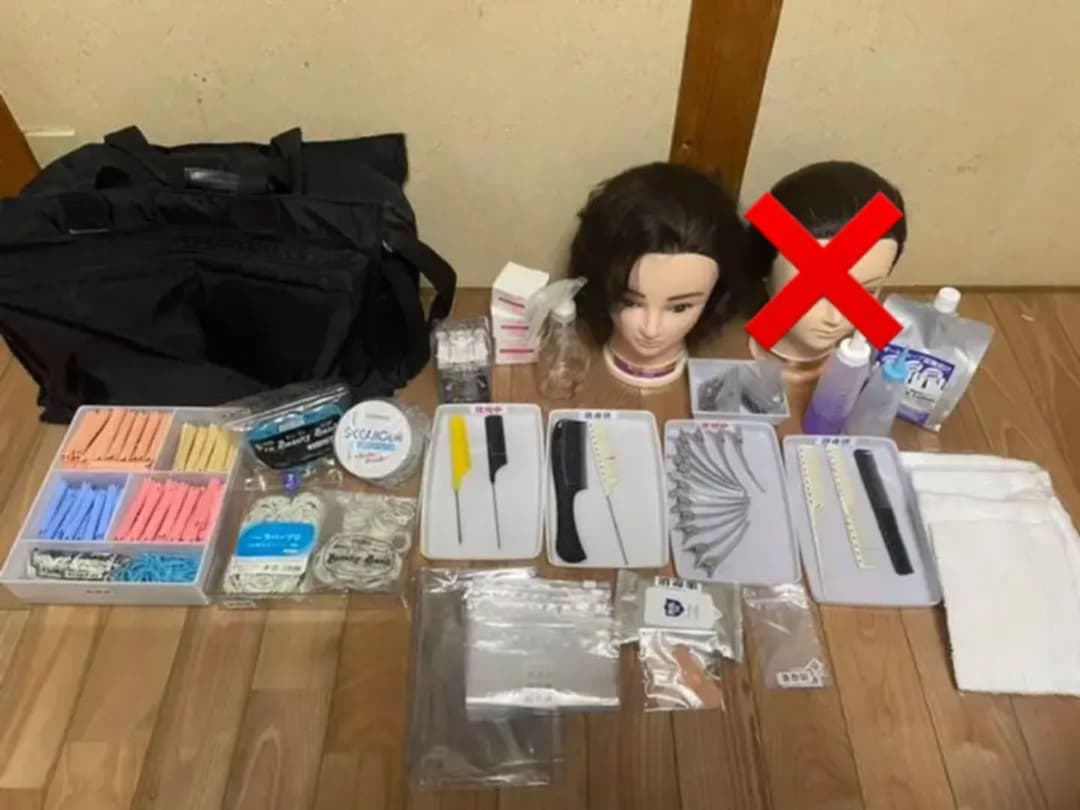 値下げしました！　美容師　国家試験セット カットウィッグ 美容師 マイスター 国家試験 練習 美容師国家試験 練習