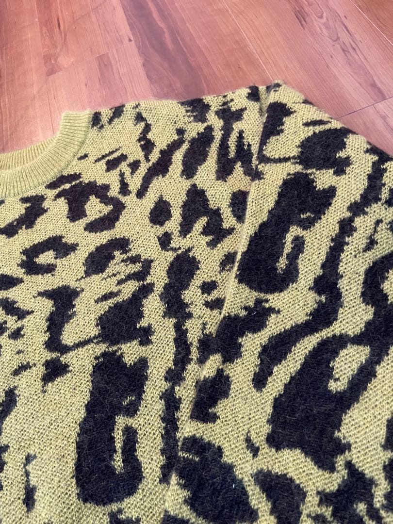 未使用 23AW ジョンローレンス サリバン モヘアニット レオパード 野村