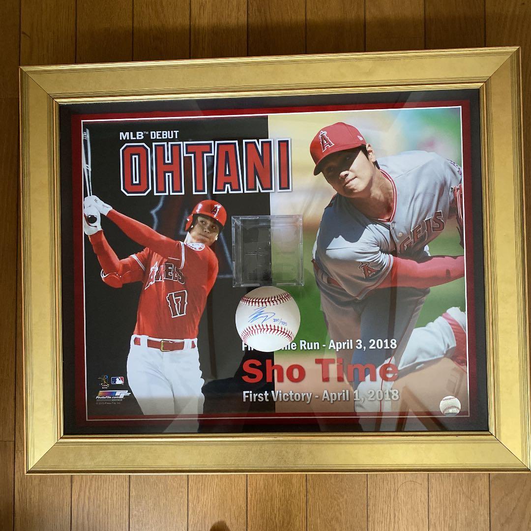大谷翔平2018年MLBデビュー額縁付き直筆サインボール 2018年MLBデビュー 大谷翔平 額縁付き直筆サインボール - メルカリ