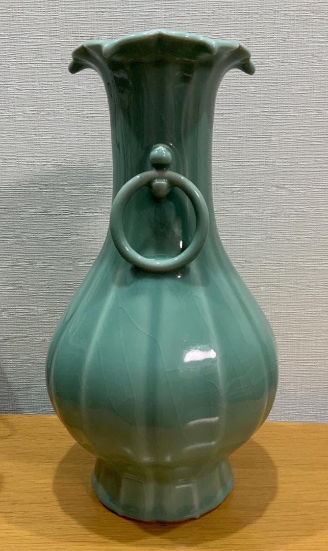 清風与平 二環龍耳 秘色窯花瓶