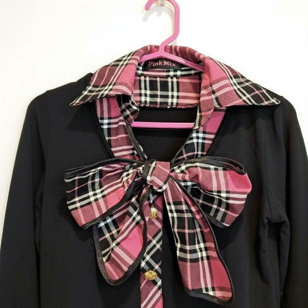 レア☆ Pink Mix ピンクミックス 制服風 ワンピース 姫ギャル チェック