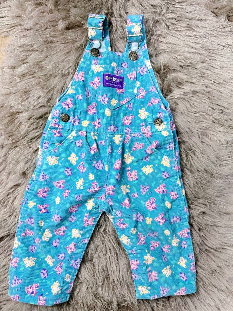 OshKosh B'gosh 花柄ロンパース 6/9M ヴィンテージ