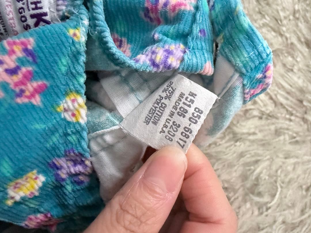 OshKosh B'gosh 花柄ロンパース 6/9M ヴィンテージ