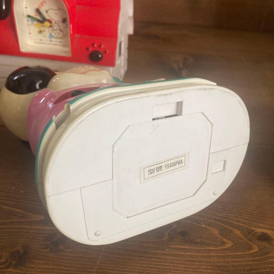 Vintage Peanuts レトロ スヌーピー 置時計 温度計フィギュア - メルカリ