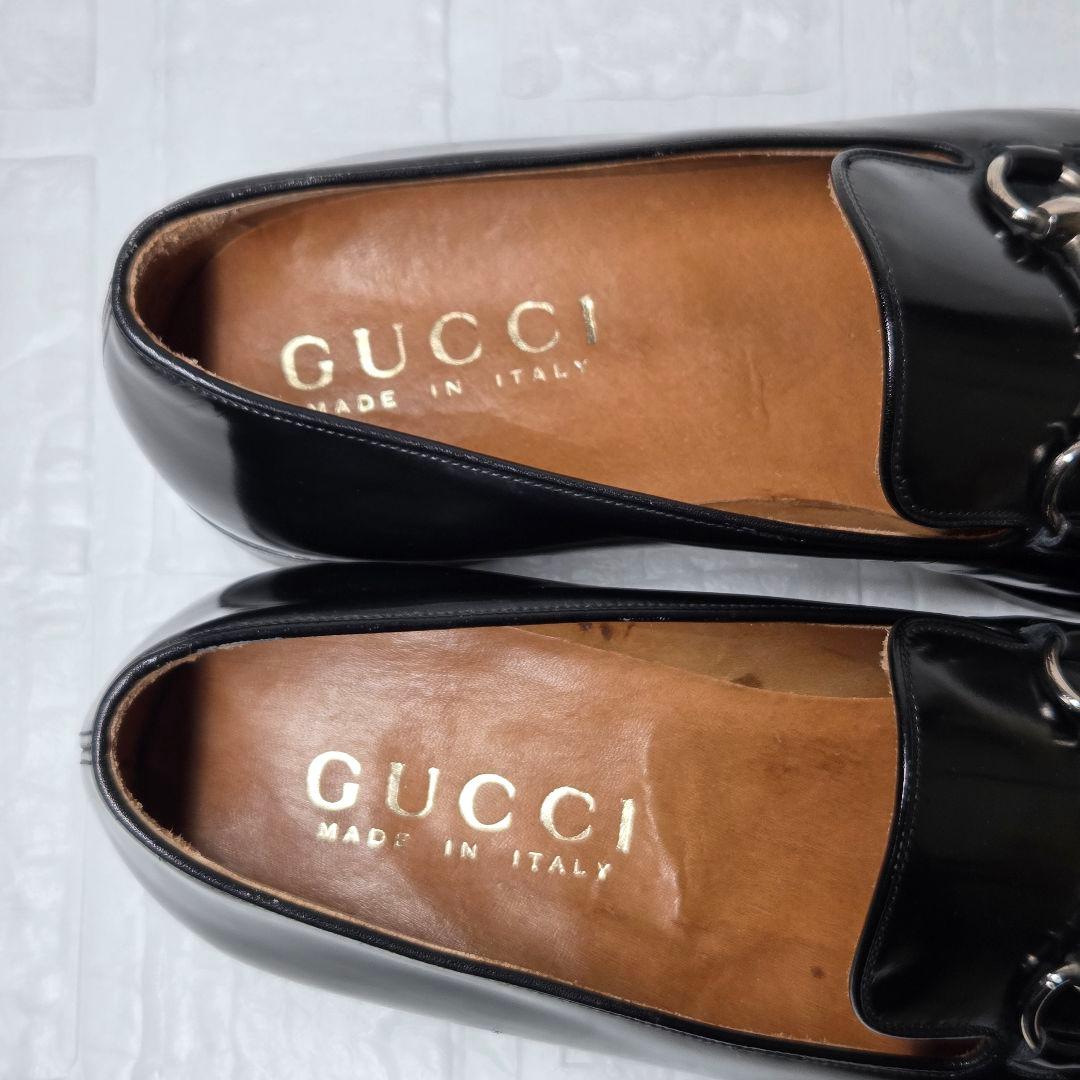 GUCCI ホースビットローファー ヨルダーン 7.5D(26cm) ブラック