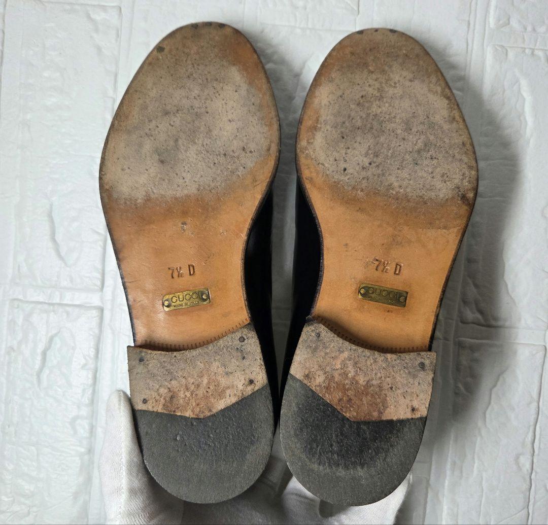 GUCCI ホースビットローファー ヨルダーン 7.5D(26cm) ブラック