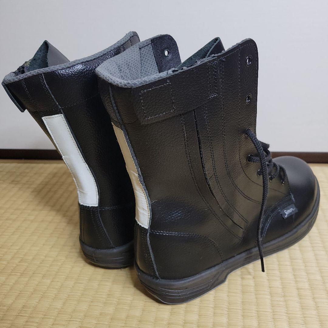 JIS規格 安全靴 シモン Simon 27 ハイカット 黒 ブーツ 反射材 - メルカリ