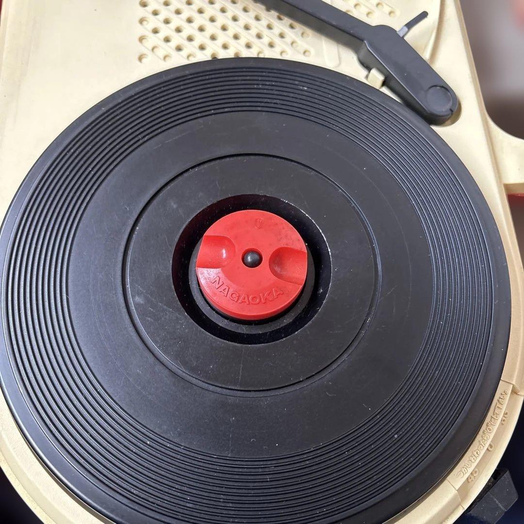 レトロ National SG-502N ラジオ・レコードプレーヤー 赤 - メルカリ