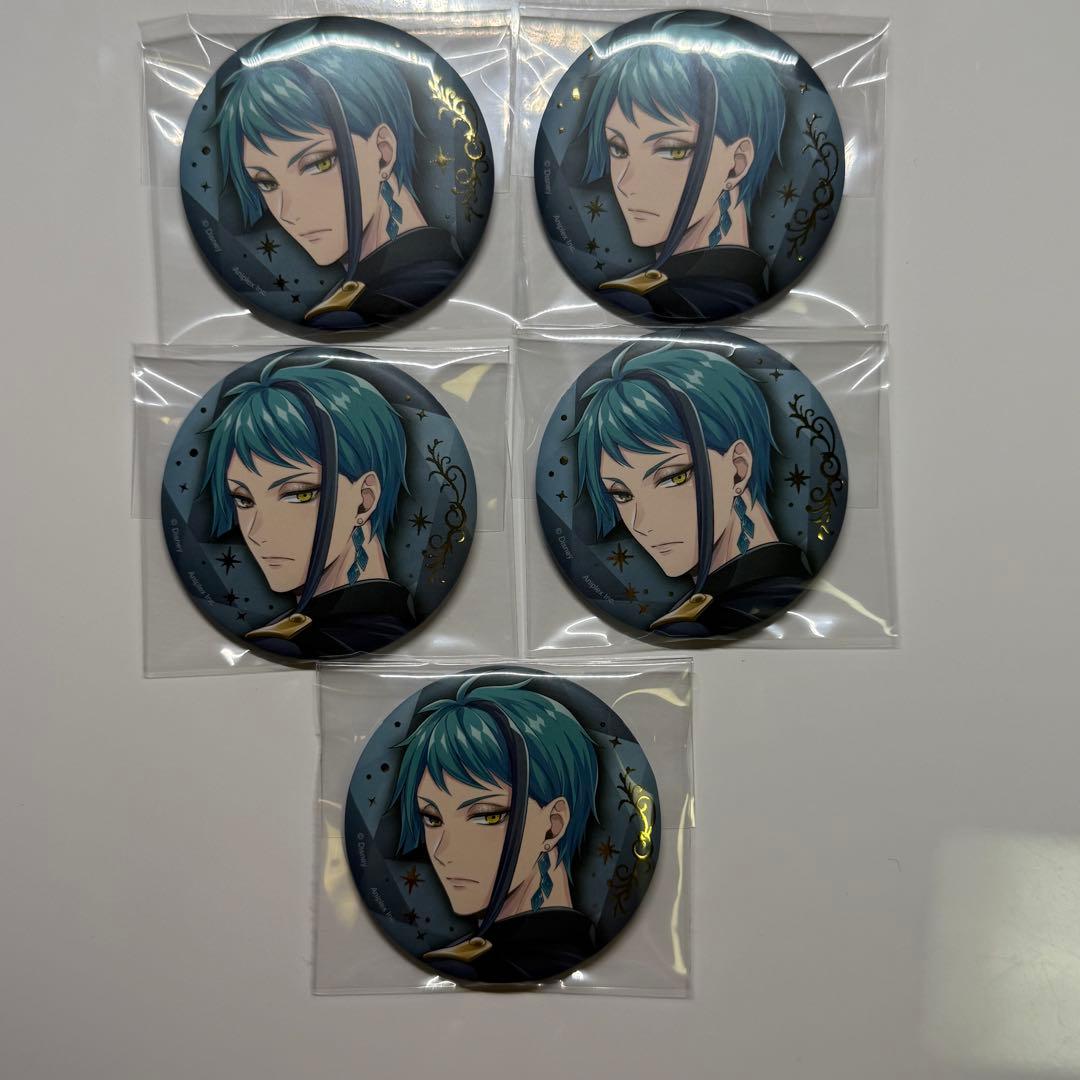 ツイステ ブレイジングジュエル 缶バッジ ジェイド・リーチ 5周年