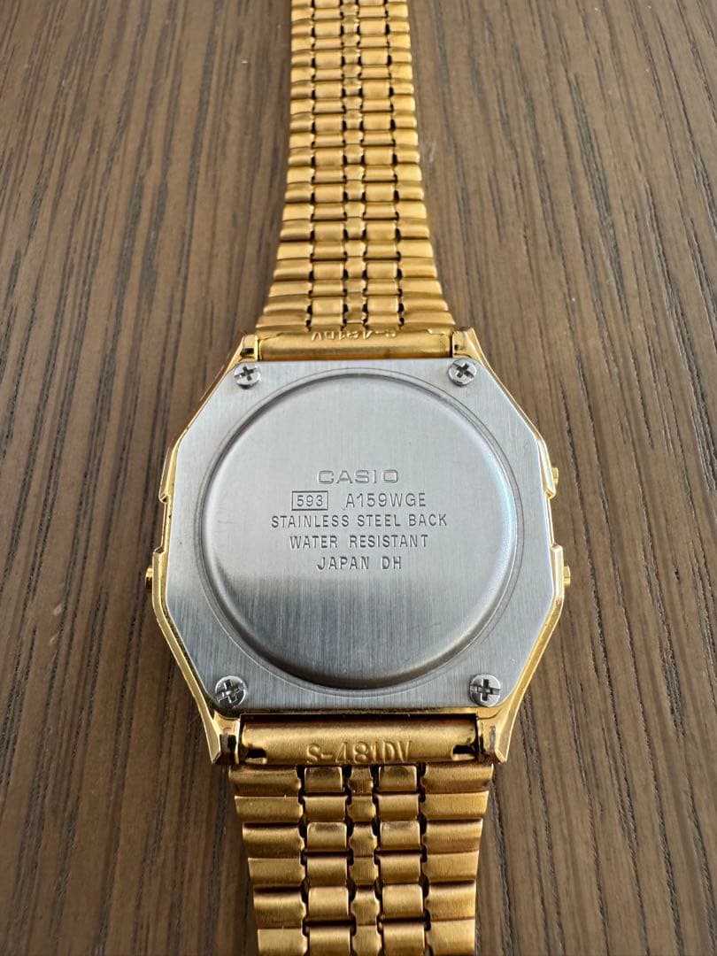 ☆美品☆ CASIO A159WGED-1 チプカシ＆天然ダイヤモンド - メルカリ