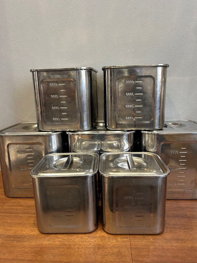 YUKIWA ステンレス　キッチン角形ポット　業務用 9020150｜YUKIWA(三宝産業)18-8 角・深型キッチンポット 15cm・手無