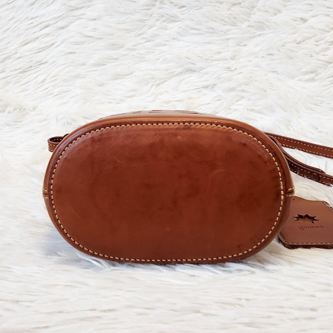 《美品》genten ゲンテン マルチカットワーク ショルダーバッグ 2way