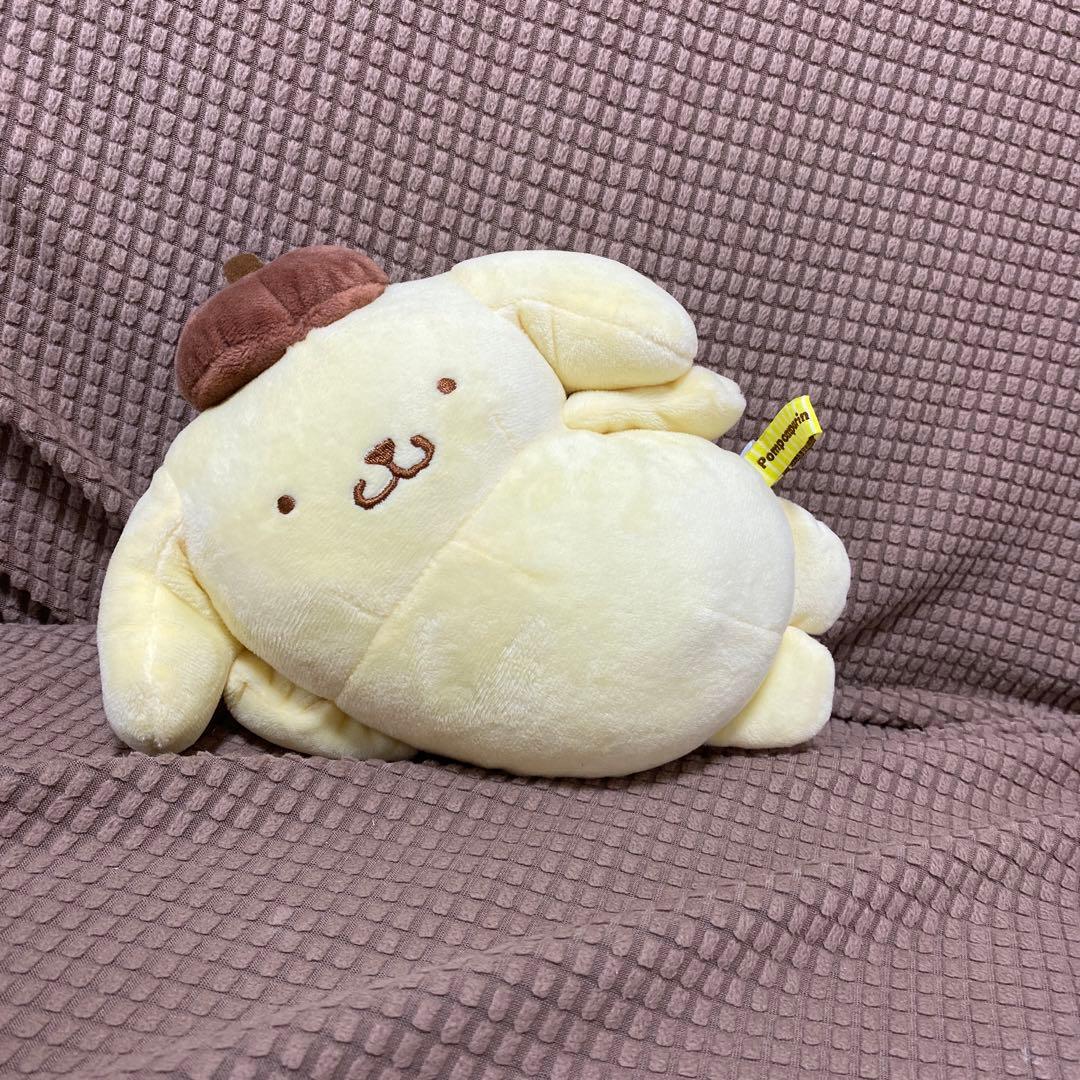 レア】ポムポムプリン ぐーたらぬいぐるみ - メルカリ