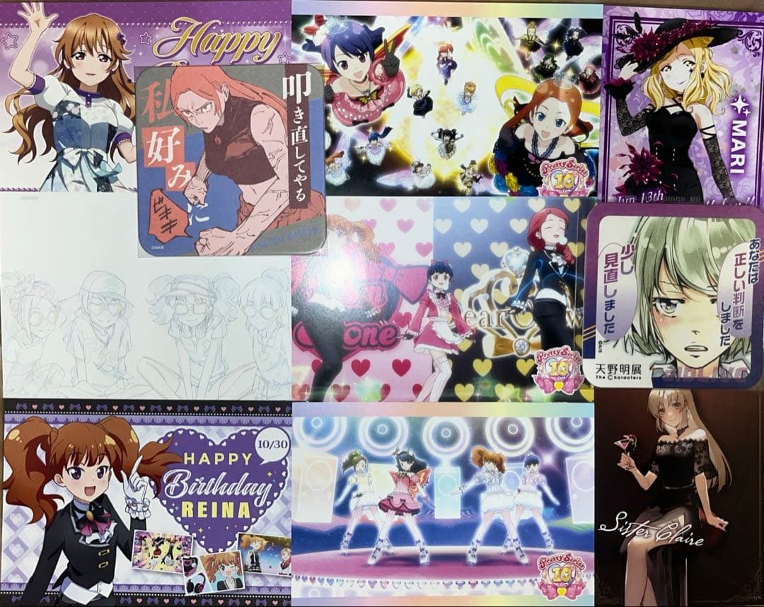 激安 アニメグッズ キャラクター 漫画 特典 紙類 500枚以上大量 まとめ売り