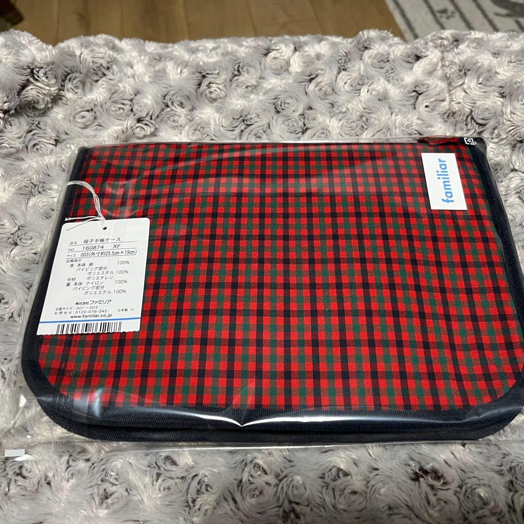 familiar 母子手帳ケース チェック柄 003の通販はau PAY マーケット