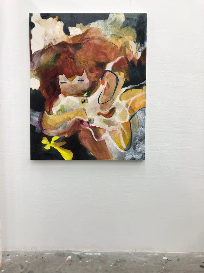 F30号】タコを捕まえる 油絵 原画 oil painting 抽象画 たこ - メルカリ