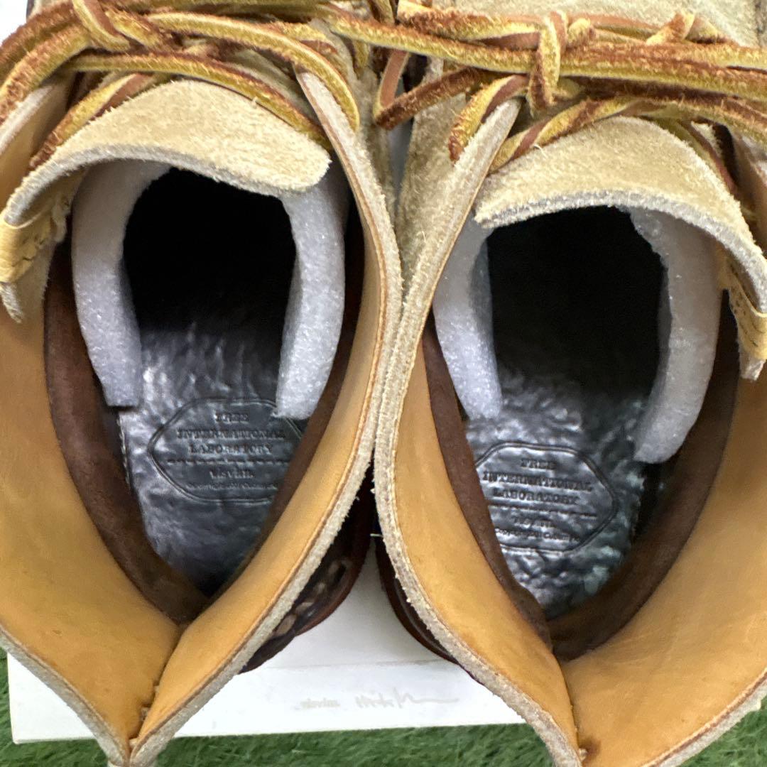 visvim CANOE MOC FOLK ハンドメイド ベージュ スエード - 靴