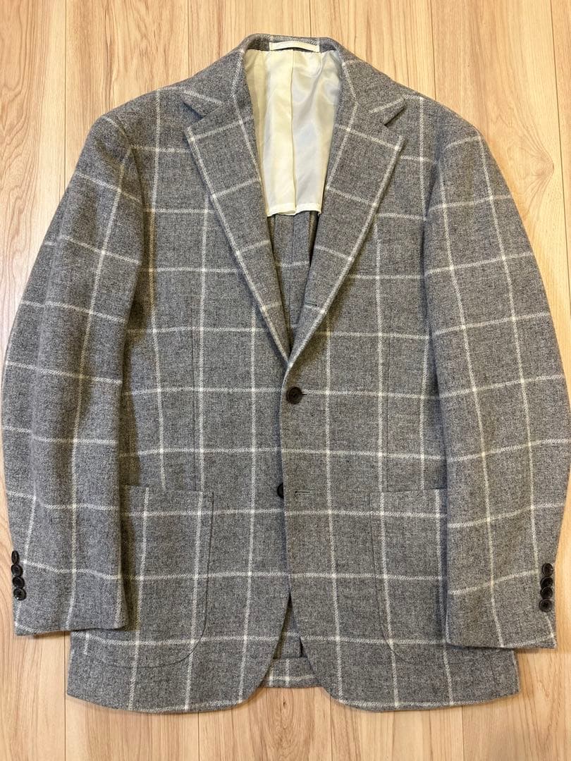 美品 RING JACKET ウィンドウペン ジャケット 46 - メルカリ