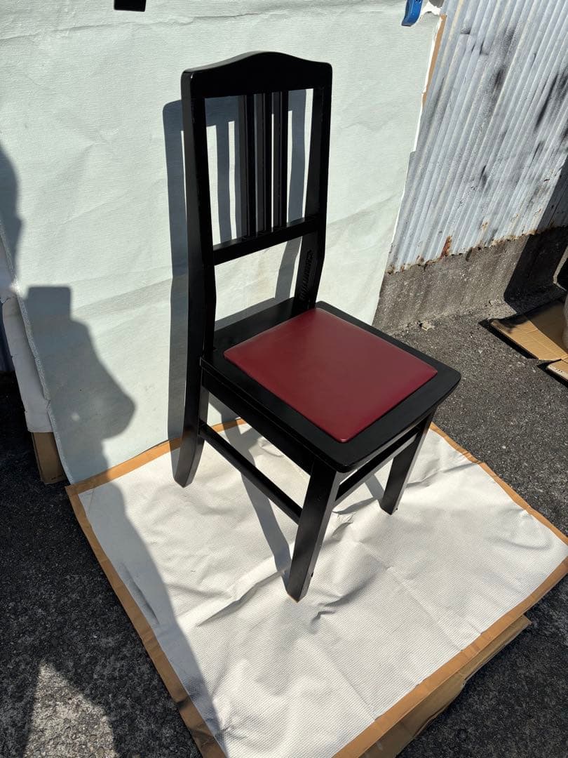 背もたれ付ピアノ椅子　足部フェルト付き　座面新品比較的きれい　スラットバック椅子 ピアノ 椅子 背もたれ付き」の人気商品一覧 | 安い商品を通販サイト