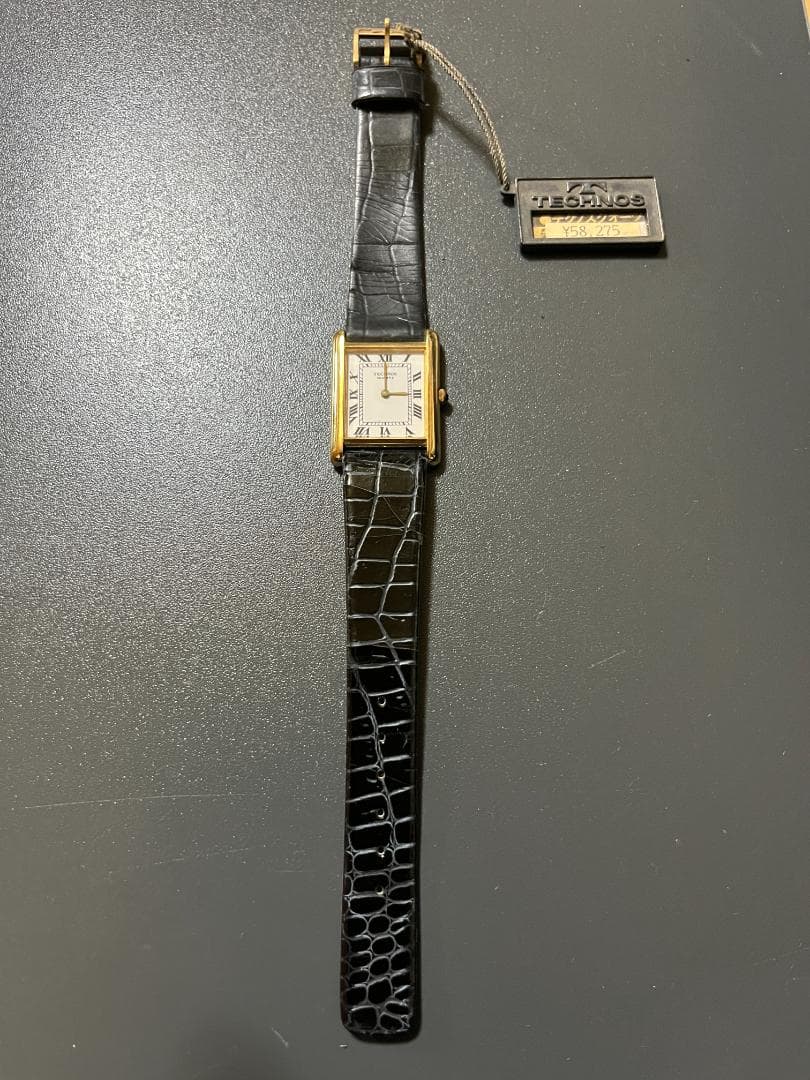 TECHNOS クォーツ時計 ヴィンテージ品　タグ付き未使用品 TECHNOS テクノス SWISS レディース 腕時計 クォーツ 付属品有り