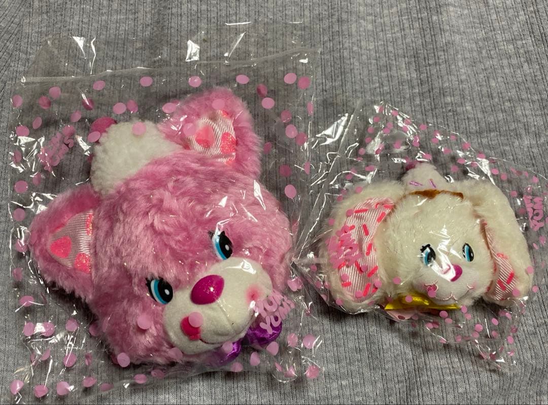 YUM YUMS ヤムヤムズ フェイス　ぬいぐるみ　パスケース YumYums/ヤムヤムズ・TOPPINS/トッピンズ・Pinkie Kitty/ピンキー
