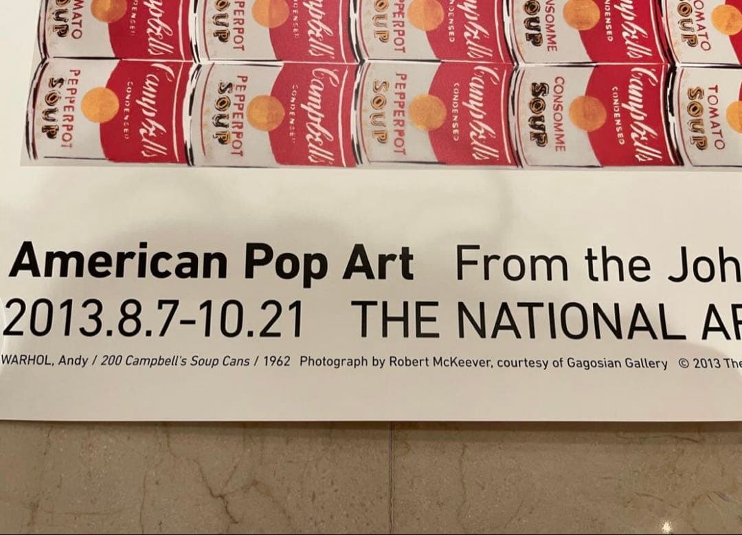 未使用レア】アメリカン・ポップ・アート展 アンディ・ウォーホル B1