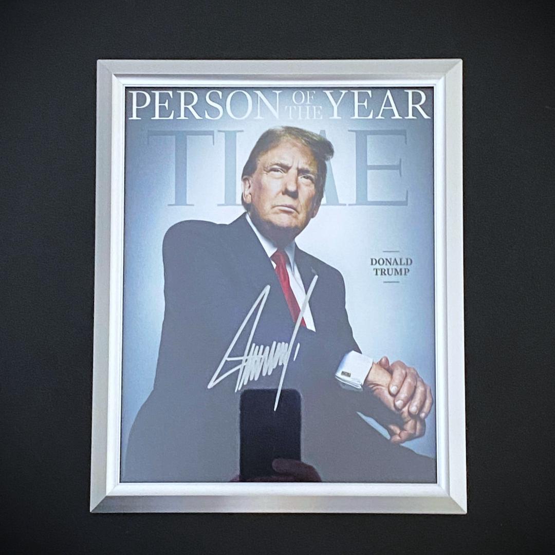 レア】ドナルド・トランプ☆直筆サイン入りフォト☆証明書付 - メルカリ